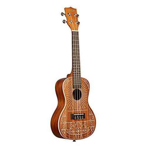 Kala Brand Music Co. Mandy Harvey Signature Concert Ukulele (KAMANDYC), Satin Mahogany