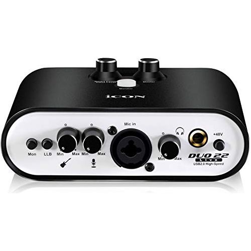 Icon Pro Audio Duo 22 Live USB Audio Interface with Mobile Streaming Capabilities, (1 mic preamp)