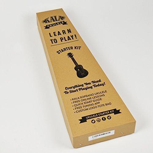 Kala Learn To Play Ukulele Starter Kit, Light Mahogany Stain