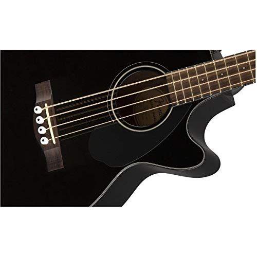 Fender CB-60SCE Acoustic Bass, Laurel Fingerboard, Black