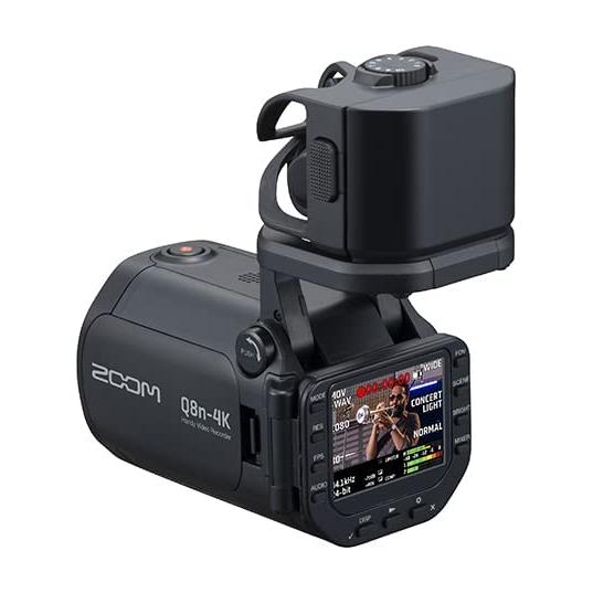 Zoom Q8n-4k Handy Video Recorder, 4k UHD Video, Stereo Microphones Plus Two XLR Inputs, Four Tracks of Audio Recording, Webcam, for Record and Streaming Music, Podcasts, and More