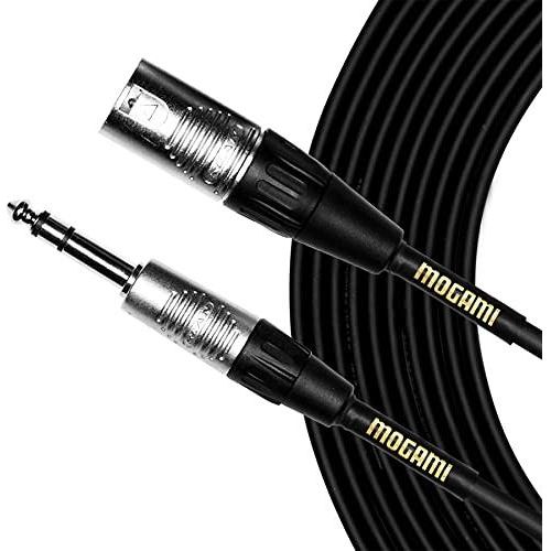 Mogami CorePlus 10' XLR Male to TRS Male 1/4 Patch Cable, 26 AWG