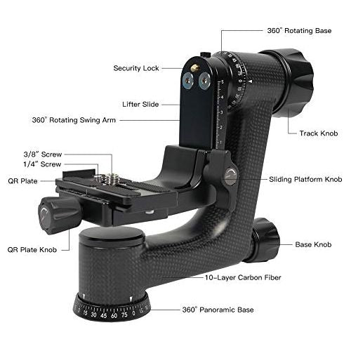 SIRUI PH-Series Carbon Fiber Gimbal Head