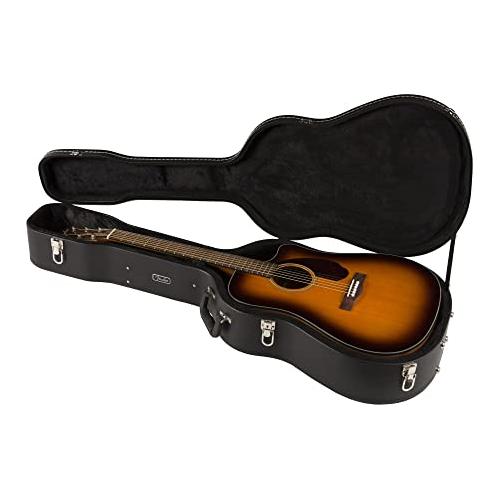 Fender CD-140SCE All-Mahogany Dreadnought Cutaway Acoustic Electric Guitar, with 2-Year Warranty, Fishman Pickup and Preamp System, Natural, with Case