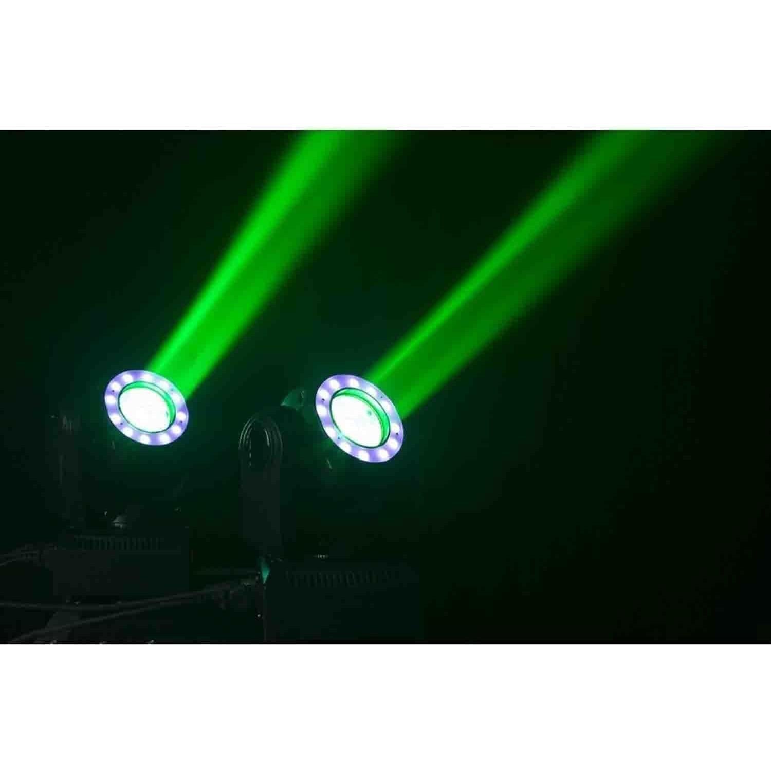 JMAZ Crazy Beam 40 Fusion LED Moving Head Beam Light 40-Watt Quad RGBW with LED Ring DMX512 For Stage Light Disco DJ Wedding Party Show Live Concert Lighting