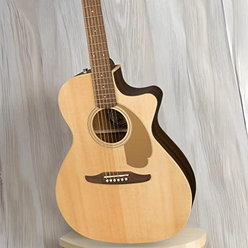 Fender Newporter Player Acoustic Guitar, with 2-Year Warranty, Natural, Walnut Fingerboard