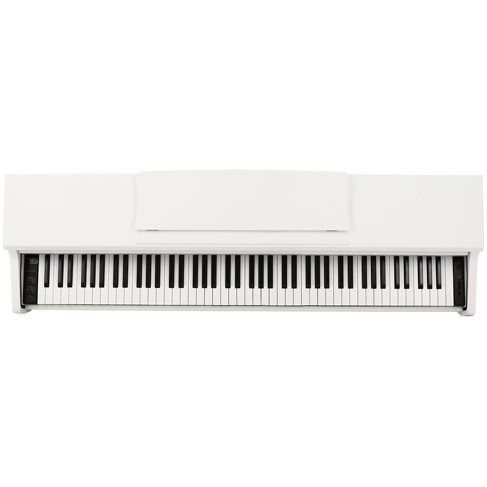 Kawai KDP75 Digital Piano in an Embossed White Finish Bundle with Kawai F-10H Damper Pedal and Liquid Audio Polishing Cloth