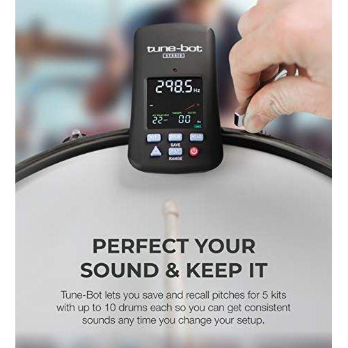 Tune-Bot Studio TBS-001 Digital Drum Tuner - Clip-On Tuner for Acoustic Drum Kits