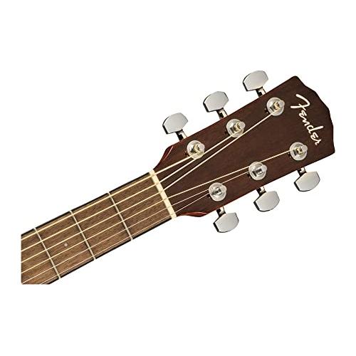 Fender CD-140SCE All-Mahogany Dreadnought Cutaway Acoustic Electric Guitar, with 2-Year Warranty, Fishman Pickup and Preamp System, Natural, with Case