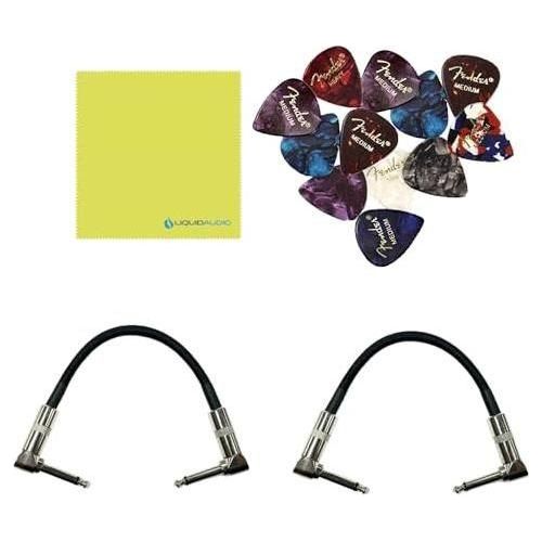 EarthQuaker Devices Dispatch Master® Digital Delay & Reverb Bundle w/2x Strukture S6P48 Woven Right Angle Patch Cables, 12x Guitar Picks and Liquid Audio Polishing Cloth