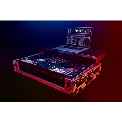 Headliner Los Angeles Flight Case for Rane One w/Laptop Platform and Wheels,Black,HL10005