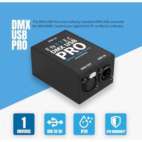 Enttec DMX USB Pro 70304 RDM Lighting Controller Interface