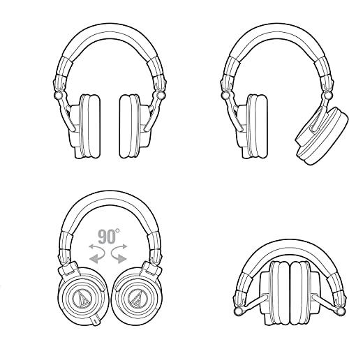 Audio-Technica ATH-M50x Professional Studio Monitor Headphones