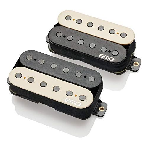 EMG Jim Root Daemonum Humbucker Guitar 2-piece Pickup Set - F-Spaced - Zebra