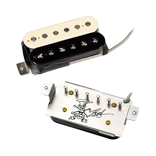 Seymour Duncan APH-2s Alnico II Pro Slash Set Humbucker Pickups Bundle Zebra/Reverse Zebra, w/ 12 Guitar Picks and Liquid Audio Polishing Cloth - 11104-08-ZRZ