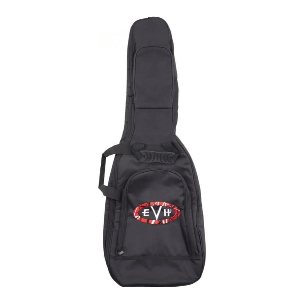 EVH Wolfgang Striped Series Gig Bag with Nylon Side Handles and Back Straps for Electric Guitars (Black, 20 mm)