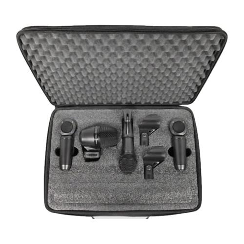 Shure PGASTUDIOKIT4 4-Piece Studio Kit with 1-PGA52, 1-PGA57, 2-PGA181, 1-A25D, 2-WA371, 4-XLR-XLR Cables and Case