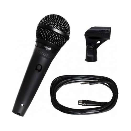 Shure Stage Performance Kit with PGA58 Cardioid Dynamic Vocal Handheld Microphone, XLR Cable and Mic Stand - Perfect for Onstage or Studio (PGA58BTS)