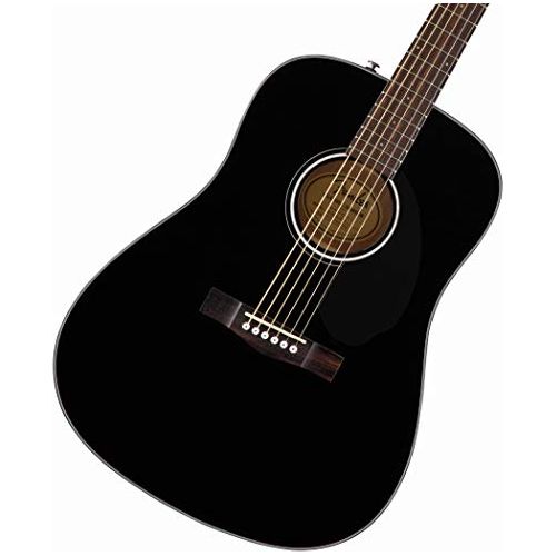 Fender CD-60S Dreadnought Acoustic Guitar, Walnut Fingerboard, Black