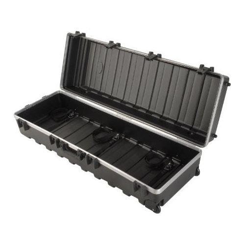 SKB ATA Large Stand Case (48 x 16-1/4 x 13) with Wheels & Straps, TSA Latches, Over-molded Handle