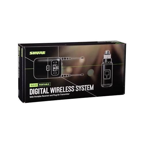 Shure SLXD35 Portable Digital Wireless Plug-On System with SLXD3 Plug-On Transmitter and SLXD5 Single-Channel Portable Receiver | G58 Band (470-514 MHz)