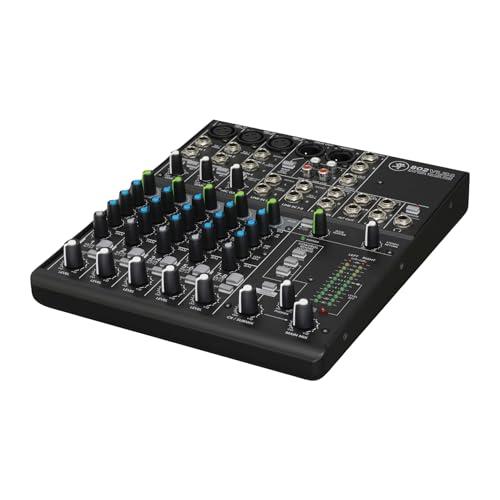 Mackie 802VLZ4 8-Channel Ultra-Compact Analog Mixer Bundle w/ 4-Pack Pig Hog PHM10 8mm Mic Cable and Liquid Audio Polishing Cloth