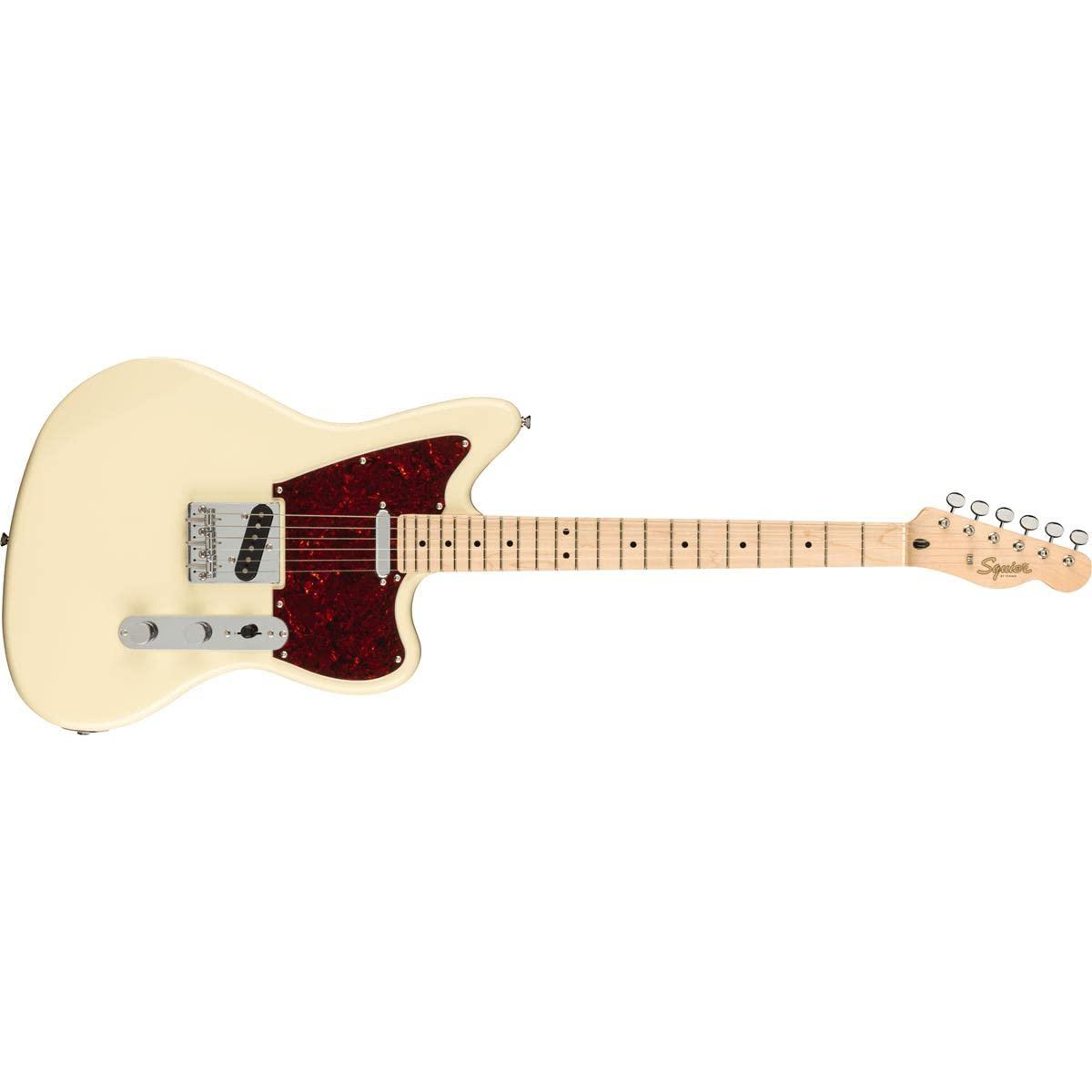 Squier Paranormal Offset Telecaster Electric Guitar, with 2-Year Warranty, Olympic White, Maple Fingerboard