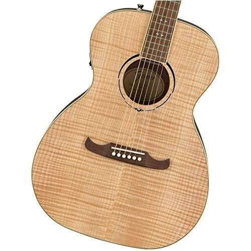 Fender FA-345CE Auditorium Cutaway Acoustic Guitar, with 2-Year Warranty, 3-Color Tea Burst