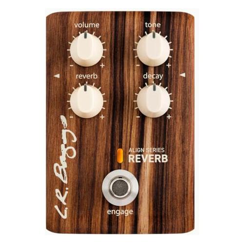 LR Baggs Align Series Reverb Acoustic Guitar Effects Pedal Bundle w/ 12x Picks and Liquid Audio Polishing Cloth