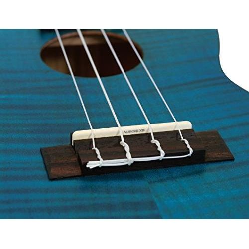 Kala Brand Music Co. Blue Exotic Mahogany, 4-String Ukulele, Right-Handed, Concert (KA-CEMB)