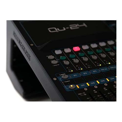 Allen & Heath QU-24C 30 In/24 Out Compact Digital Mixer, Chrome Edition