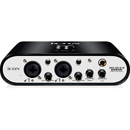 Icon Pro Audio USB Audio Interface with Mobile Streaming Capabilities, Duo 44 Live (2 mic preamps)