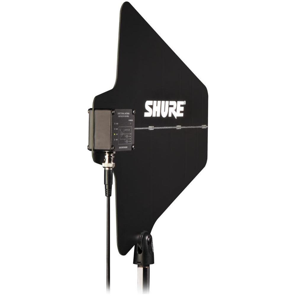 Shure UA874US Active Directional UHF Antenna with Gain Switch (470-698 MHz), Black