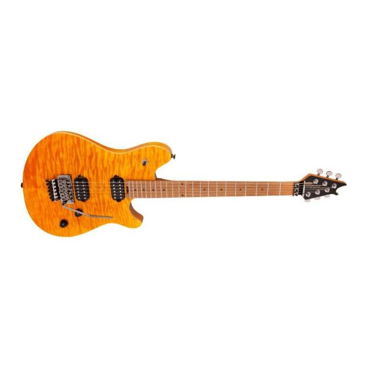 EVH Wolfgang Standard QM Electric Guitar - Trans Amber