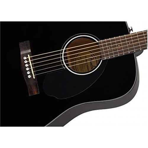 Fender CD-60S Dreadnought Acoustic Guitar, Walnut Fingerboard, Black