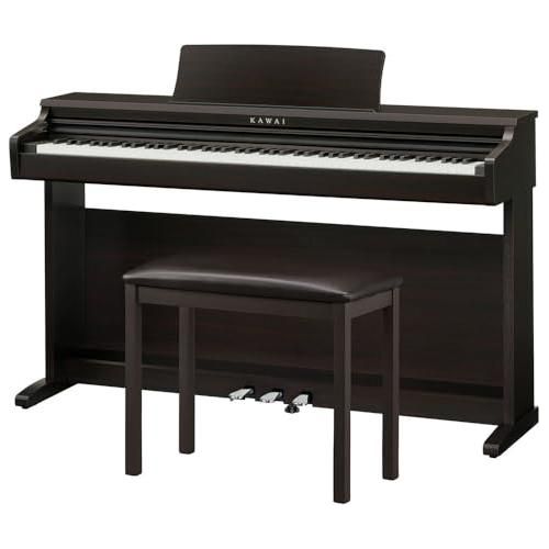 Kawai KDP120 Digital Piano in a Premium Rosewood Finish Bundle with Kawai F-10H Damper Pedal and Liquid Audio Polishing Cloth