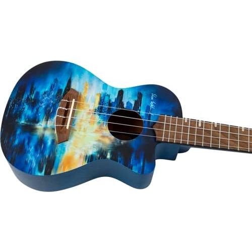 Flight Ukuleles, 4-String Ukulele, Blue-Multi (AUC City)