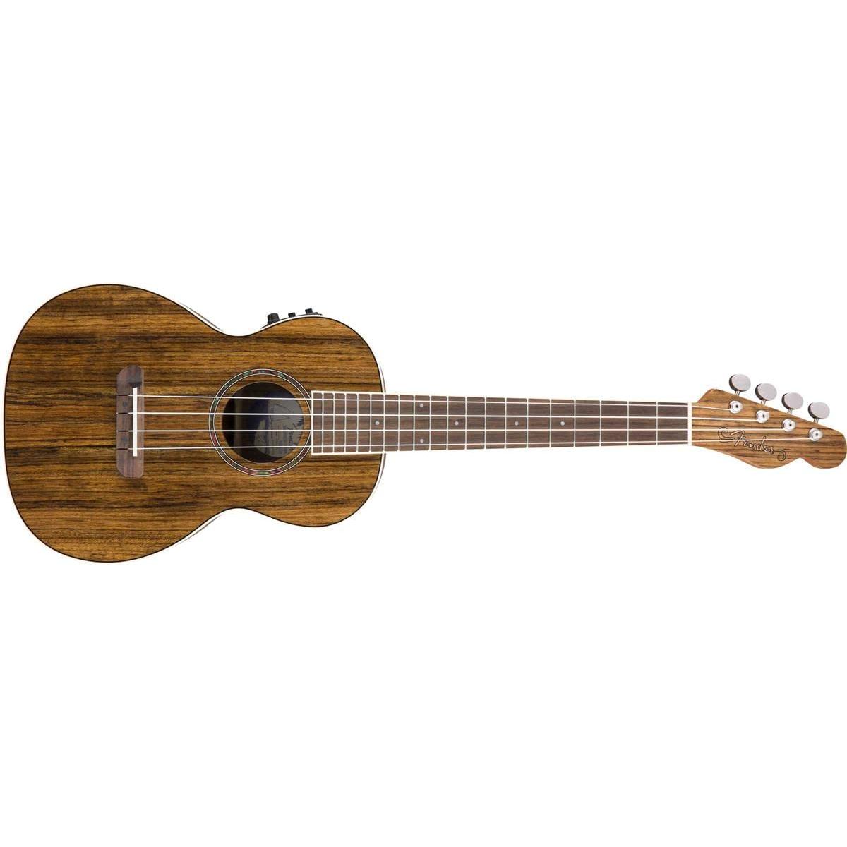 Fender Rincon Tenor Ukulele V2, Ovangkol Fingerboard, Natural, with Gig Bag