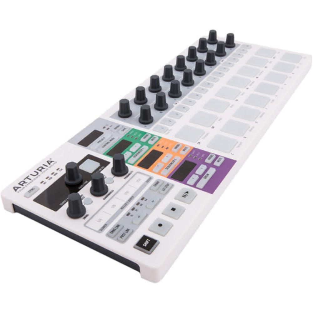 Arturia BeatStep Pro - The Ultimate Sequencing Powerhouse Bundle w/ 2-Pack Pig Hog PMID10 MIDI Cable & Liquid Audio Polishing Cloth