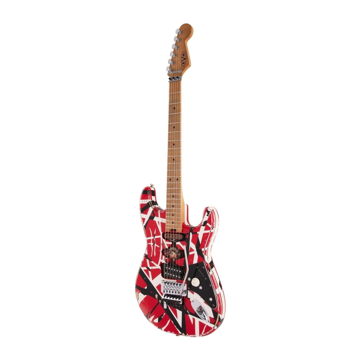 EVH Striped Series Frankenstein Relic - Red/Black/White