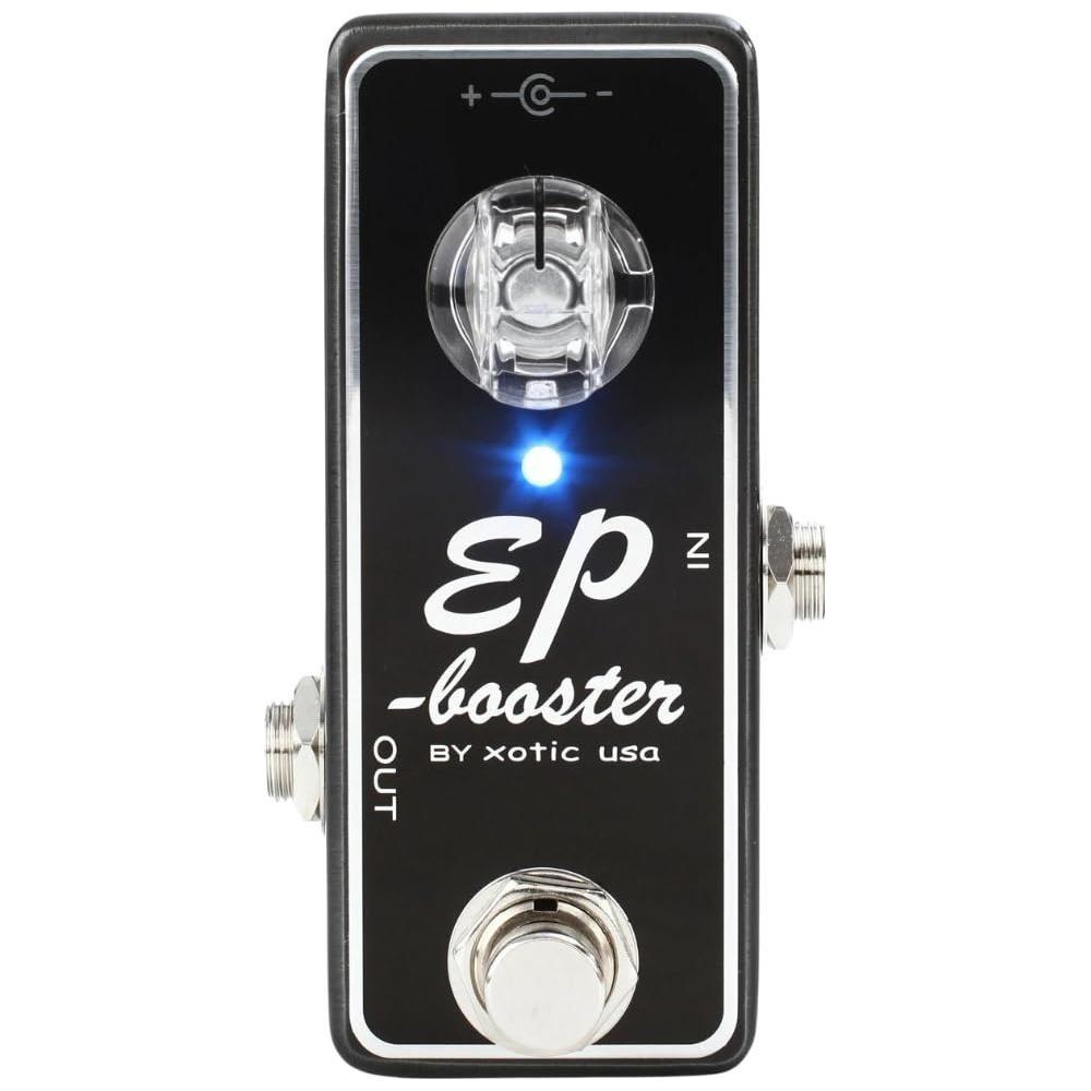 Xotic EP Booster Mini EQ Effect Pedal Up to +20db of Gain Bundle w/ 12x Fender Picks and Liquid Audio Polishing Cloth