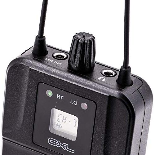 CAD Audio GXLIEM Frequency Agile Wireless In Ear Monitor System includes MEB1 Earbuds, Rack Mount Ears and Antenna Relocation Kit, Silver