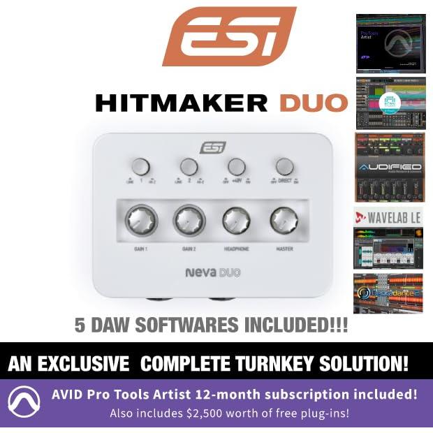 ESI Hitmaker DUO USB-C Audio Interface Bundle with Pro Tools Artist Software