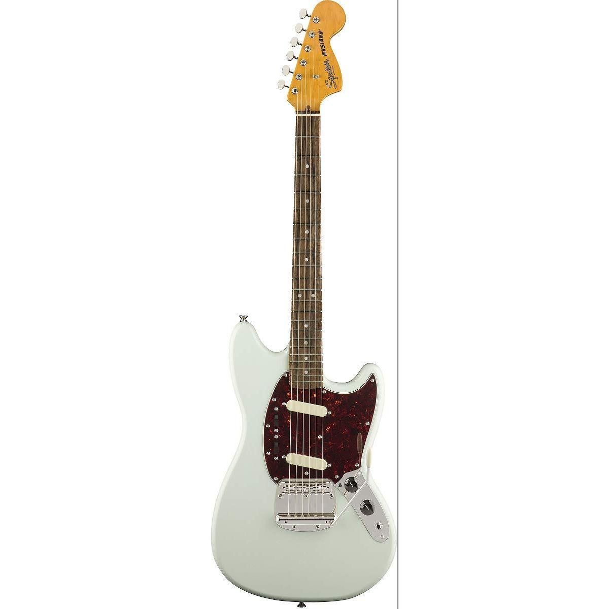 Squier Classic Vibe 60s Mustang Electric Guitar, with 2-Year Warranty, Sonic Blue, Laurel Fingerboard