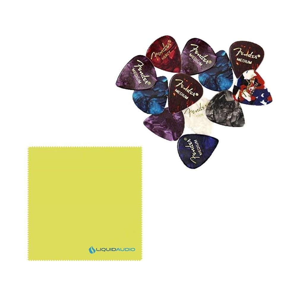 Seymour Duncan Quarter Pound P-Bass 4 String Pickup Bundle w/ 12x Feder Guitar Picks, and Liquid Audio Polishing Cloth