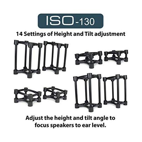 IsoAcoustics ISO-200 Isolation Studio Monitor Stands, Pair