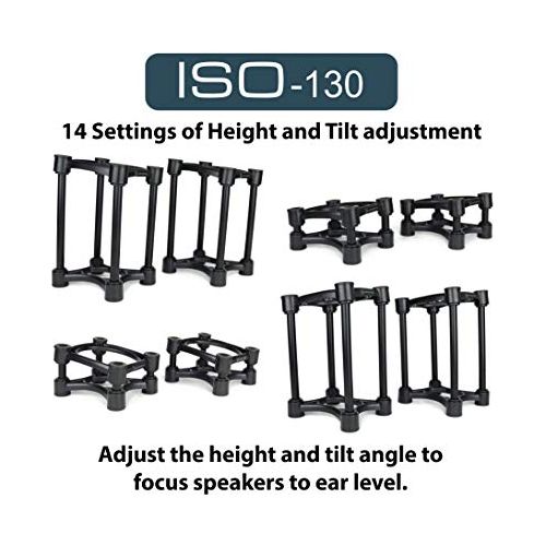 IsoAcoustics ISO-155 Isolation Studio Monitor Stands, Pair