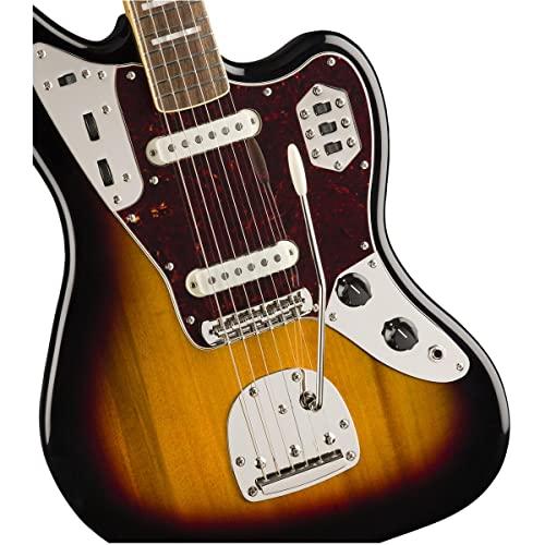 Squier Classic Vibe 70s Jaguar Electric Guitar, with 2-Year Warranty, 3-Color Sunburst, Laurel Fingerboard