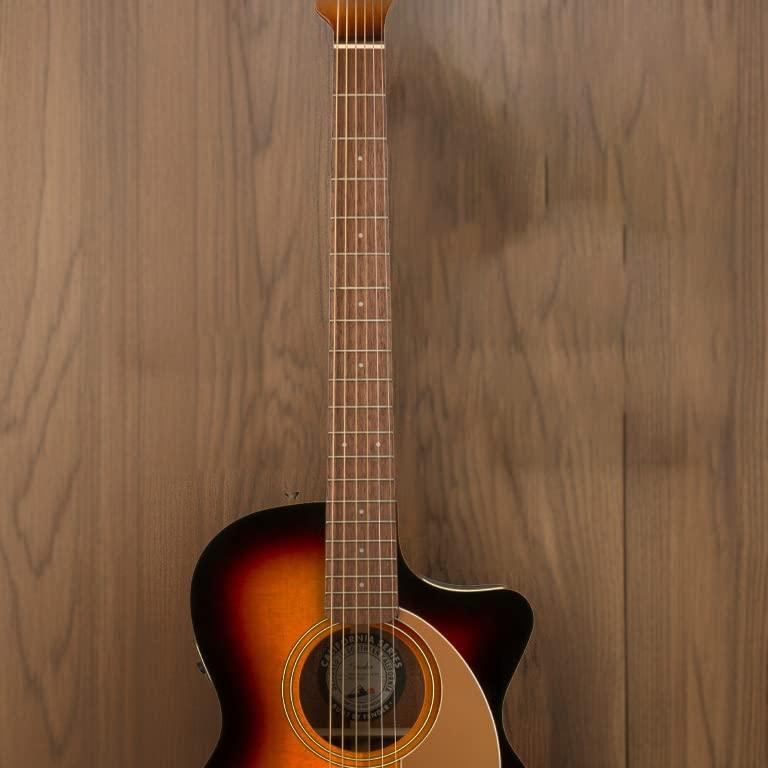 Fender Newporter Player Acoustic Guitar, with 2-Year Warranty, Sunburst, Walnut Fingerboard