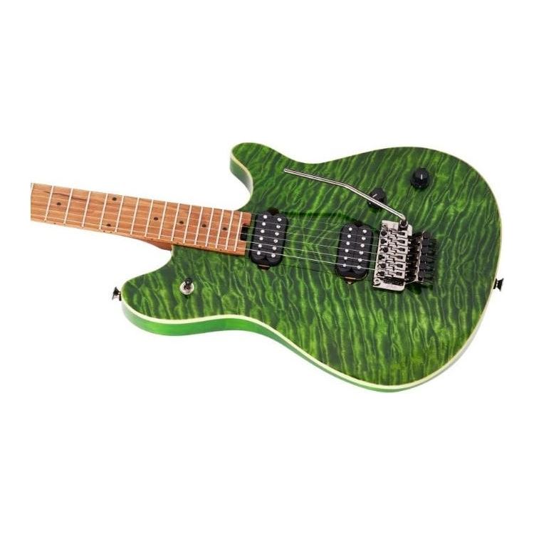 EVH Wolfgang Standard QM Electric Guitar - Transparent Green